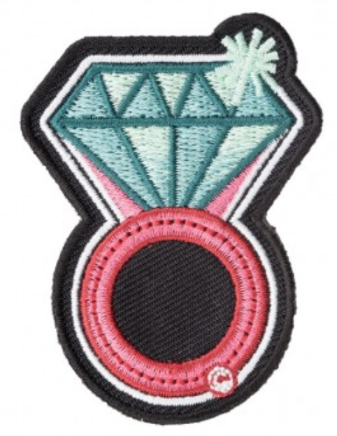 Sparkling Turquoise Diamond Ring Patch